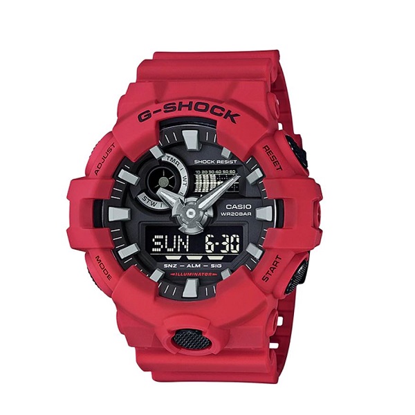 Casio G-Shock Red Band Sport Watch for Men - GA-700-4ADR