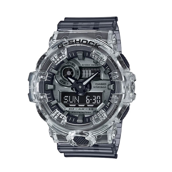 Casio G-Shock Analog-Digital Men's Watch, Grey - GA-700SK-1ADR