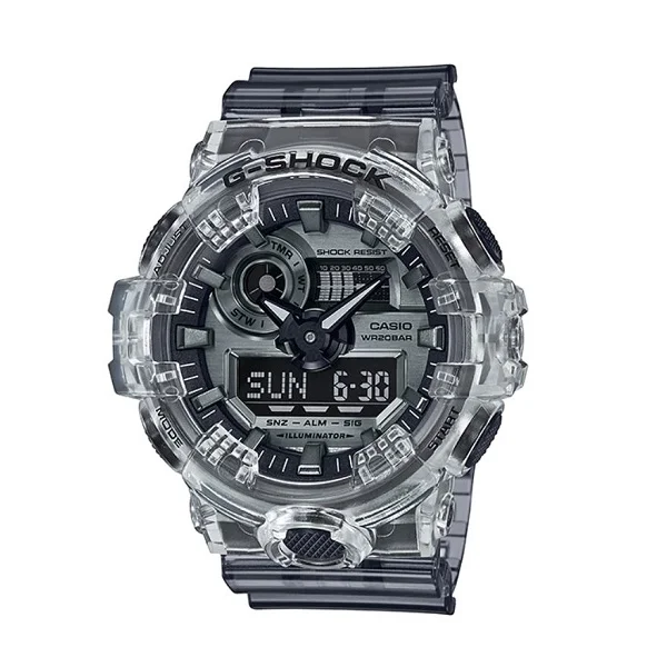 Casio G-Shock Analog-Digital Men's Watch, Grey - GA-700SK-1ADR
