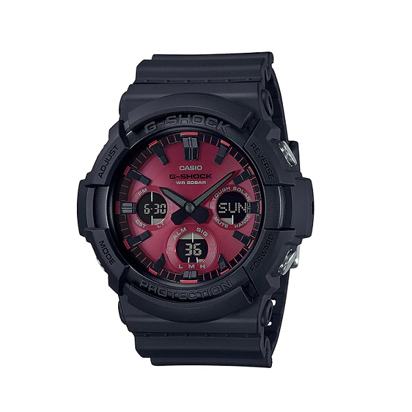 Casio G-Shock Black Band Analog-Digital Watch for Men - GAS-100AR-1ADR