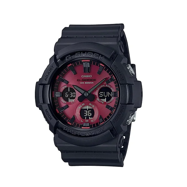 Casio G-Shock Black Band Analog-Digital Watch for Men - GAS-100AR-1ADR