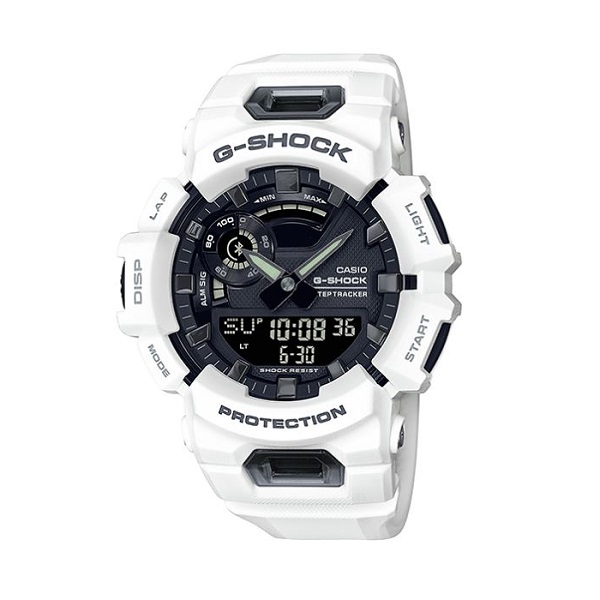 Casio G-Shock Analog-Digital Sports Watch for Men, White - GBA-900-7ADR