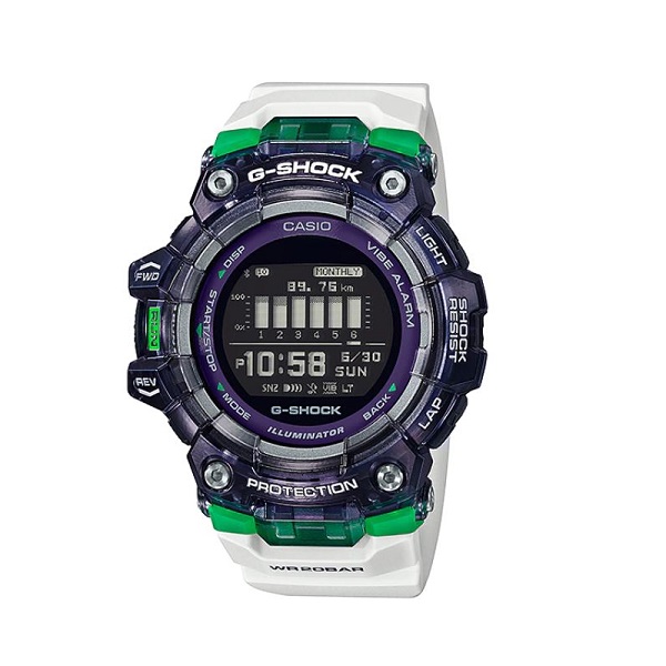 Casio G-Shock White Band Sport Watch for Men - GBD-100SM-1A7DR