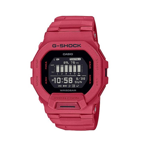Casio G-Shock Digital Red Band Sports Watch for Men - GBD-200RD-4DR