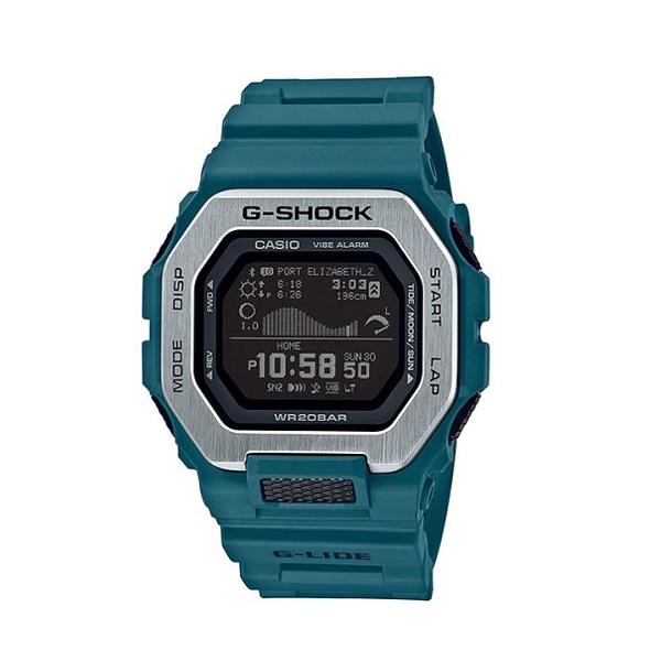 Casio G-Shock G-Lide Step Tracker Digital Men's Watch, Blue - GBX-100-2DR