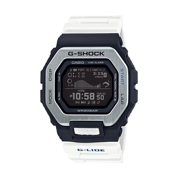 Casio G-Shock G-Lide Step Tracker Digital Men's Watch, White - GBX-100-7DR