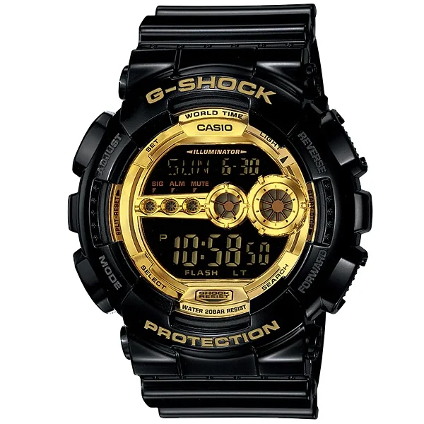 Casio G-Shock Gold Dial Digital Unisex Watch - GD-100GB-1DR