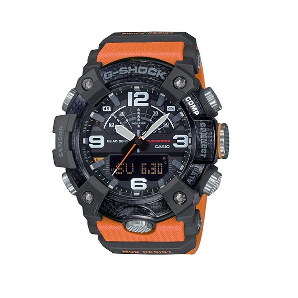 Casio G-Shock MudMaster Analog-Digital Men's Watch, Orange - GG-B100-1A9DR