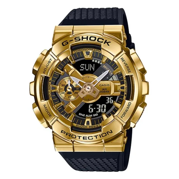 CASIO G-SHOCK Analog-Digital Gold Plated Watch - GM-110G-1A9DR