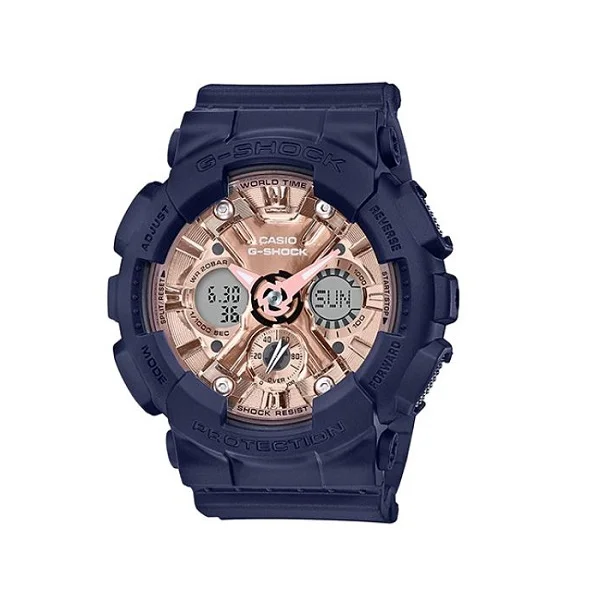 Casio G-Shock Analog-Digital Watch for Women - GMA-S120MF-2A2DR