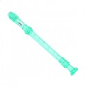 SWAN Soprano Recorder, 8-Hole Plastic Transparent Flute with Cleaning Rod For Beginners, Green - SW-8KT-GREEN