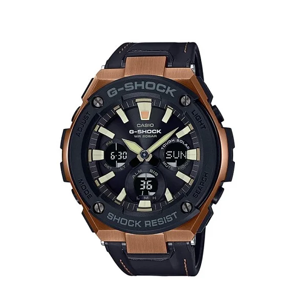 Casio G-Shock G-Steel Leather Band Analog-Digital Watch for Men - GST-S120L-1ADR