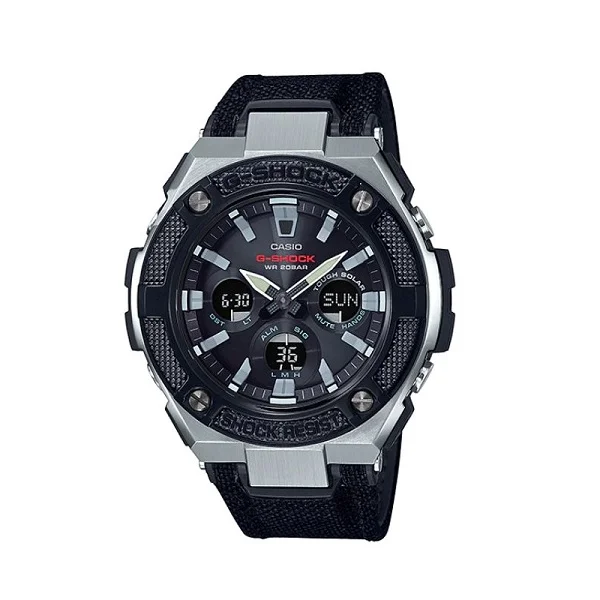Casio G-Shock G-Steel Leather Band Analog-Digital Watch for Men - GST-S330AC-1ADR