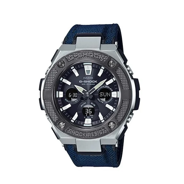 Casio G-Shock G-Steel Leather Band Analog-Digital Watch for Men - GST-S330AC-2ADR