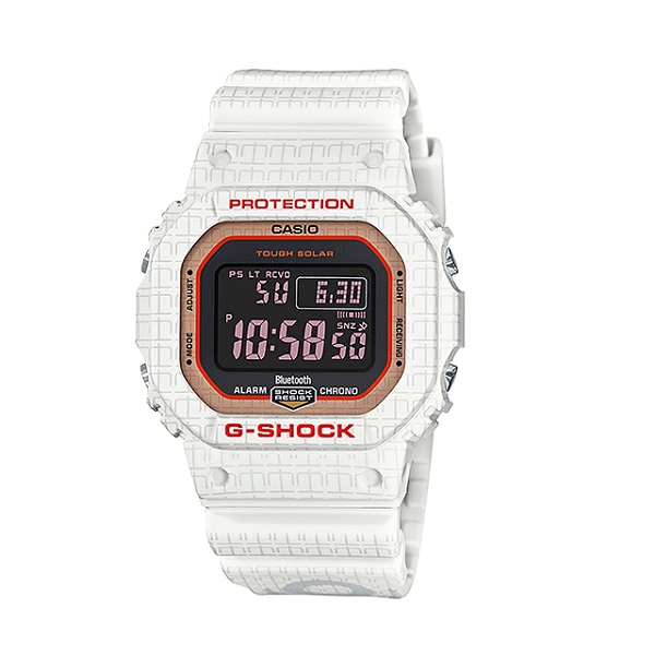 Casio G-Shock White Strap Digital Watch for Men - GW-B5600SGZ-7DR