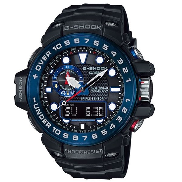 Casio G-Shock GulfMaster Analog-Digital Watch for Men - GWN-1000B-1BDR