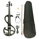 Solid Maple Violin with Soft Case, Black - HQ-EL-VIOLIN-BK