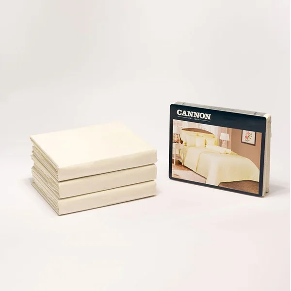 Cannon King Plain Duvet Cover Set of 4Pcs, Cream - HT02180-CRM