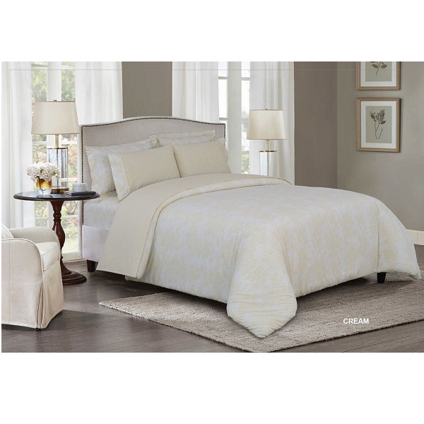 Cannon Twin Peace On Earth Comforter Set of 3 Pieces, Cream - HT03088-CRM
