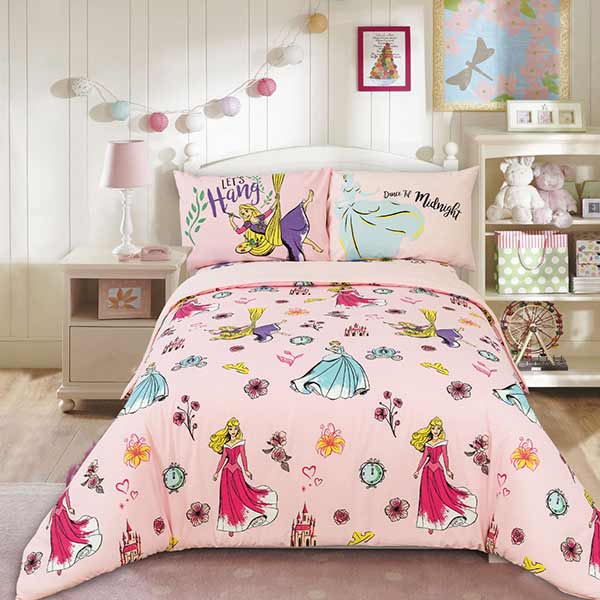Disney Princess Twin Comforter, Set of 3 Pieces - HT03174