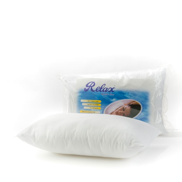 Relax Fiber Fill With Poly Cotton Cover Pillow - HT07006
