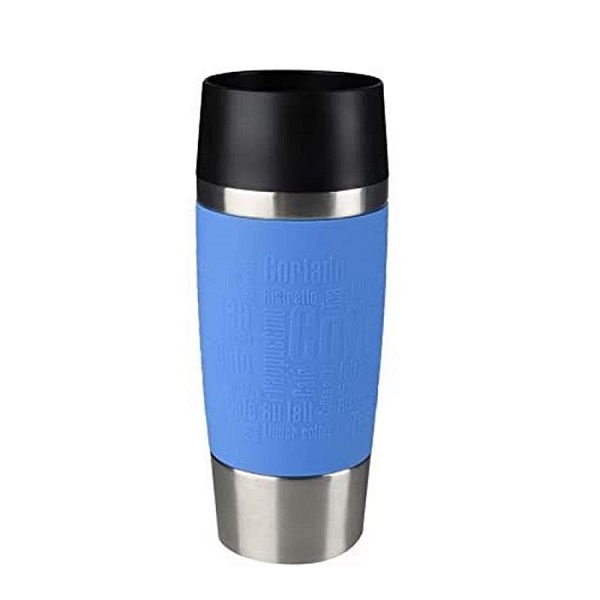 Tefal 0.36L Travel Mug, Light Blue/Silver - K3086114