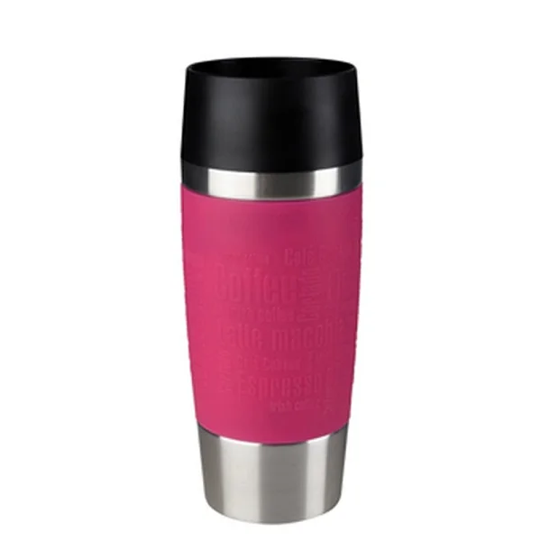 Tefal 0.36L Travel Mug, Raspberry/Silver - K3087114