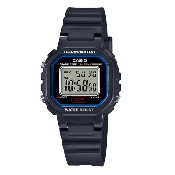 Casio Black Resin Alarm Women&rsquo;s Watch - LA-20WH-1CDF