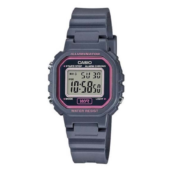 Casio Women's Grey Dial Resin Band Watch - LA-20WH-8ADF