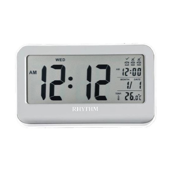 Rhythm Thermometer Beep Digital Alarm Clock - LCT097NR03