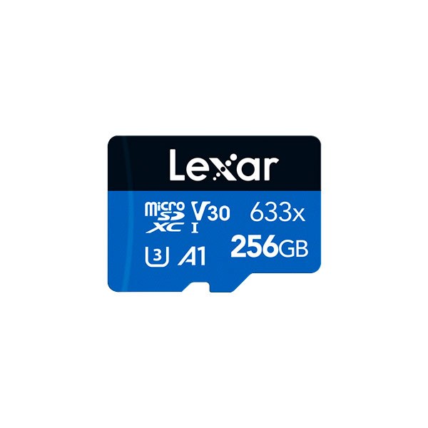 LEXAR High-Performance 633x MicroSDHC MicroSDXC UHS-I 256GB Memory Card