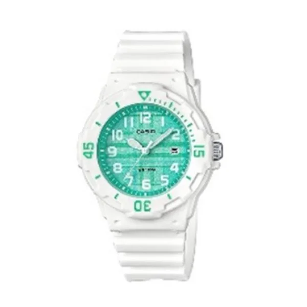 Casio Analog White Band Watch for Women - LRW-200H-3CVDF