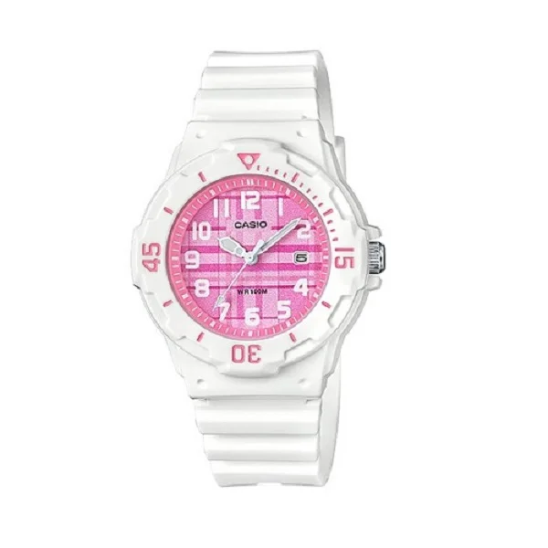 Casio Analog White Band Watch for Women - LRW-200H-4CVDF