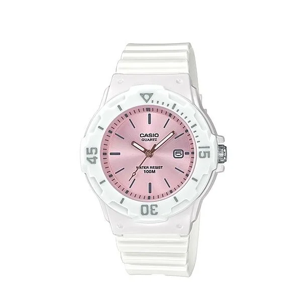 Casio Youth Women's White Resin Band Watch - LRW-200H-4E3VDF