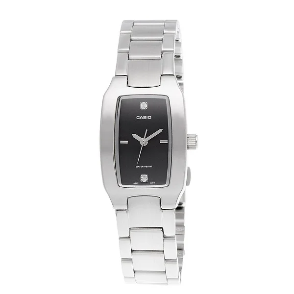 CASIO Women's Silver Stainless Steel Strap Watch - LTP-1165A-1C2DF