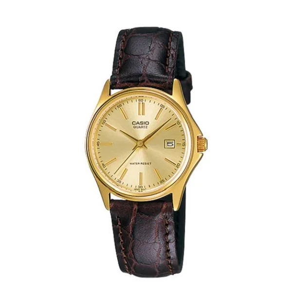 Casio Brown Genuine Leather Strap Women's Watch LTP-1183Q-9ADF