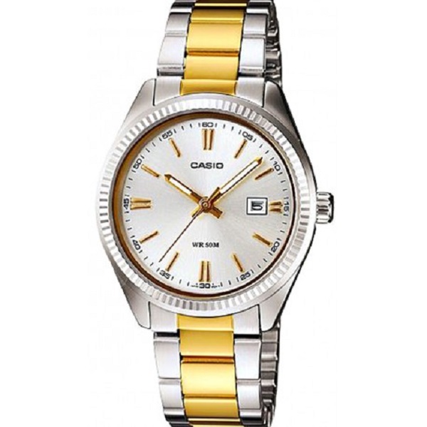 Casio Stainless Steel Dress Watch for Women - LTP-1302SG-7AVDF