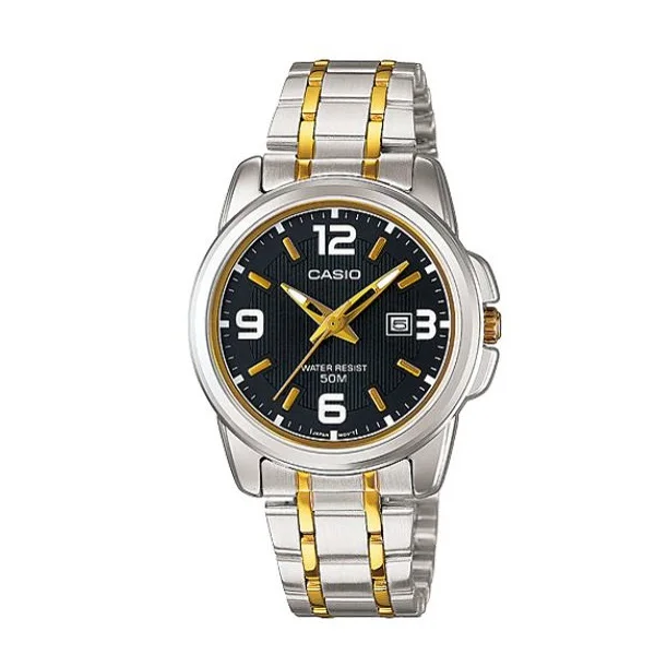Casio Enticer Analog Black Dial Women's Watch - LTP-1314SG-1AVDF