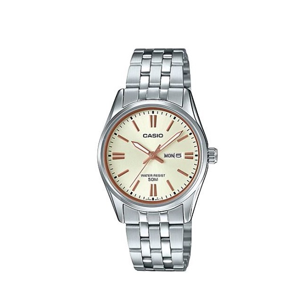 Casio Analog Stainless Steel Watch for Women - LTP-1335D-9AVDF