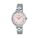 Casio Pink Dial Stainless Steel Watch for Women - LTP-E160D-4ADF