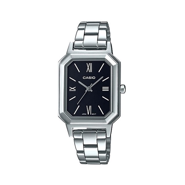 Casio Stainless Steel Black Dial Watch for Women - LTP-E168D-1BDF