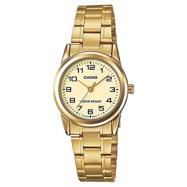 Casio Gold Plated Watch for Women - LTP-V001G-9BUDF