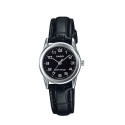 Casio Analog Leather Black Watch - LTP-V001L-1BUDF
