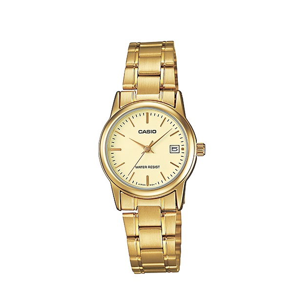 Casio Gold Plated Watch for Women - LTP-V002G-9AUDF