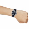 Casio Black Leather Analog Women's Watch - LTP-V004L-1BUDF