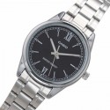 Casio Analog Black Dial Stainless Steel Band Watch for Women - LTP-V005D-1B2UDF