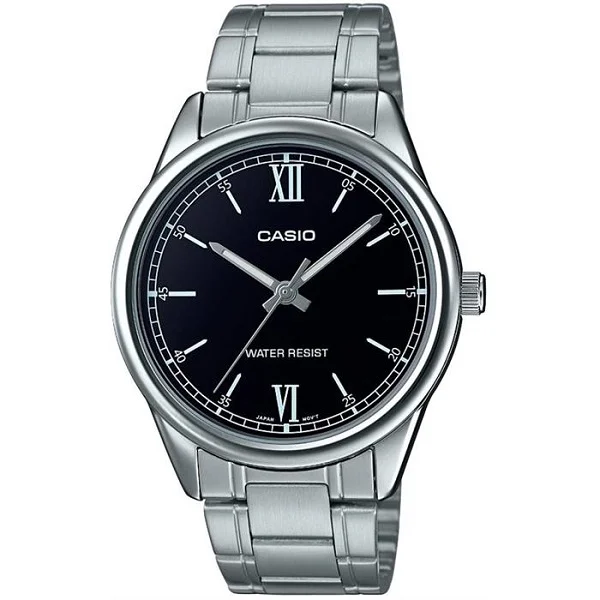 Casio Analog Black Dial Stainless Steel Band Watch for Women - LTP-V005D-1B2UDF