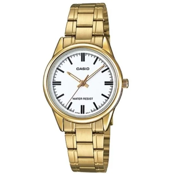 Casio Analog Gold Tone Stainless Steel Watch for Women - LTP-V005G-7AUDF