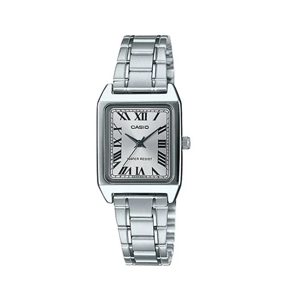 Casio Stainless Steel Grey Dial Analog Watch for Women - LTP-V007D-7BUDF