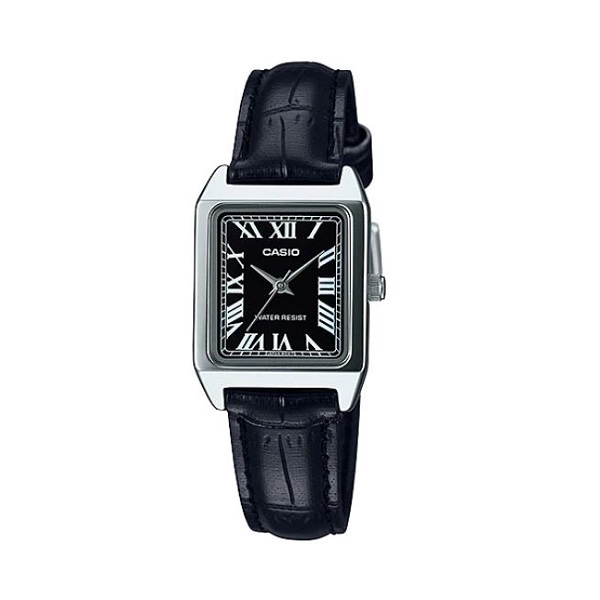 Casio Leather Band Black Dial Analog Watch for Women - LTP-V007L-1BUDF